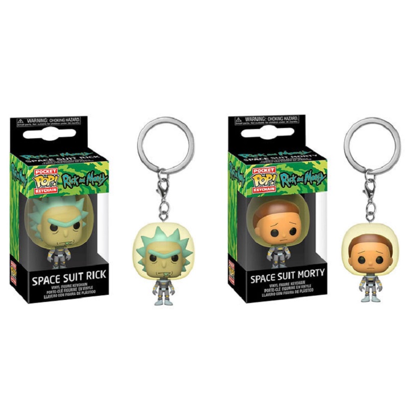 Móc Khóa Mô Hình Hoạt Hình Rick and Morty Dễ Thương
