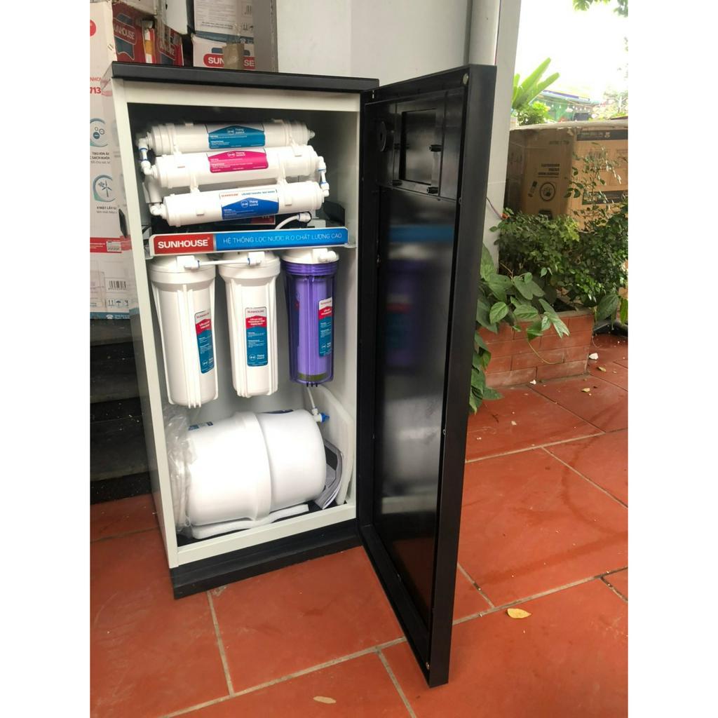 Máy lọc nước R.O SUNHOUSE SHA8838K 9 lõi kính cường lực tràn viền - Hàng trưng bày bảo hành chính hãng