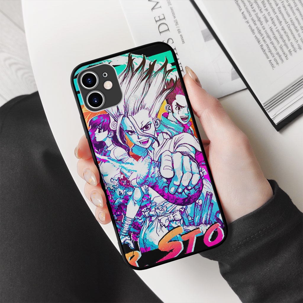 Ốp Manga Dr.Stone  Ishigami Senku cực ngầu cho IPHONE và SAMSUNG  MANGA00163