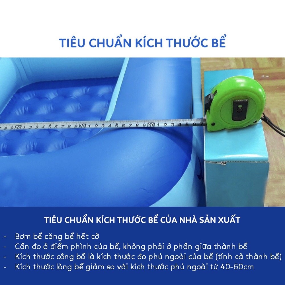 BỂ BƠI PHAO BƠI CỠ LỚN 3 TẦNG 1M2 - 1M3 - 1M5 - 1M8 CHO BÉ YÊU