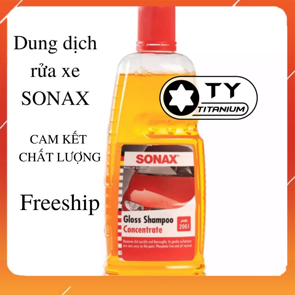 Sonax Nước rửa xe  đậm đặc 1000ml - Sonax Gloss Shampoo