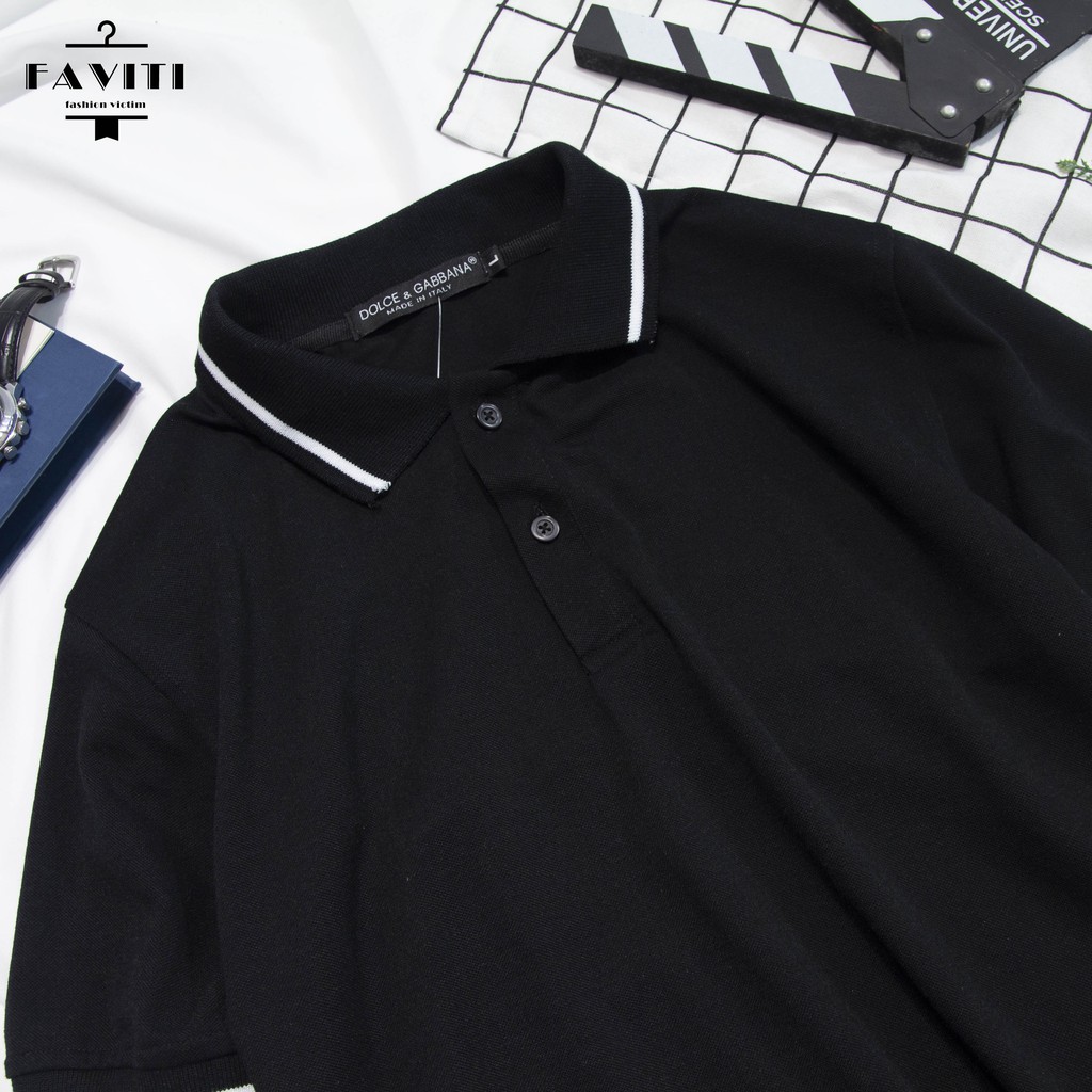 [Mã SKAMSALE07 giảm 10% TỐI ĐA 100K đơn150K] Áo Phông Thun Nam có cổ bẻ đẹp tay ngắn áo Polo cao cấp giá rẻ FAVITI AT02 | BigBuy360 - bigbuy360.vn
