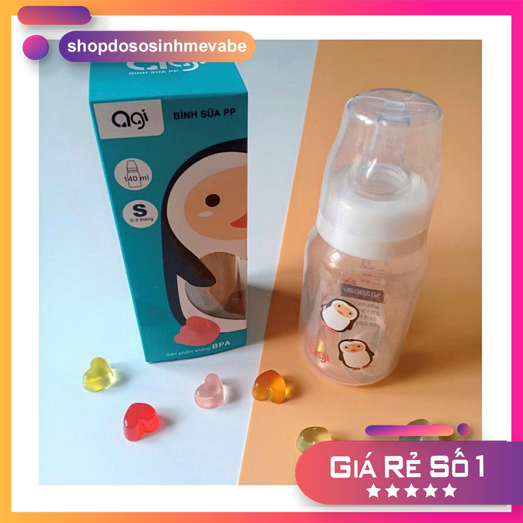 Bình sữa Agi PP 60ml, 140ml, 250ml cho em bé