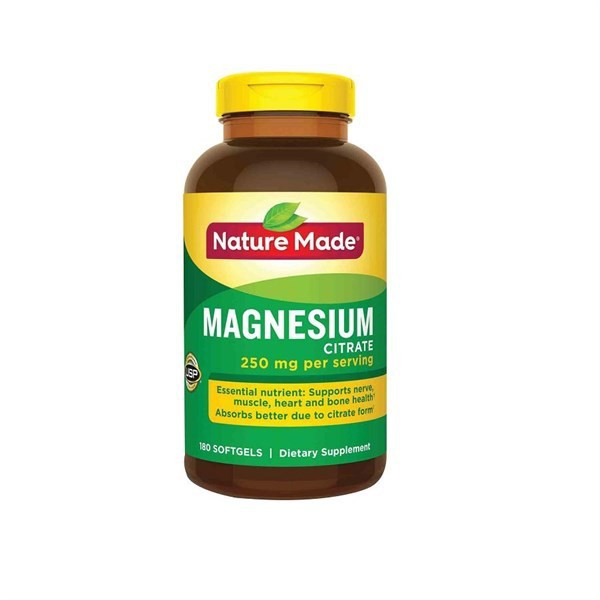 Viên Uống Nature Made Magnesium Citrare (180v) (250mg) Mỹ | BigBuy360 - bigbuy360.vn