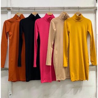 ĐẦM BODY CỔ LỌ TAY DÀI