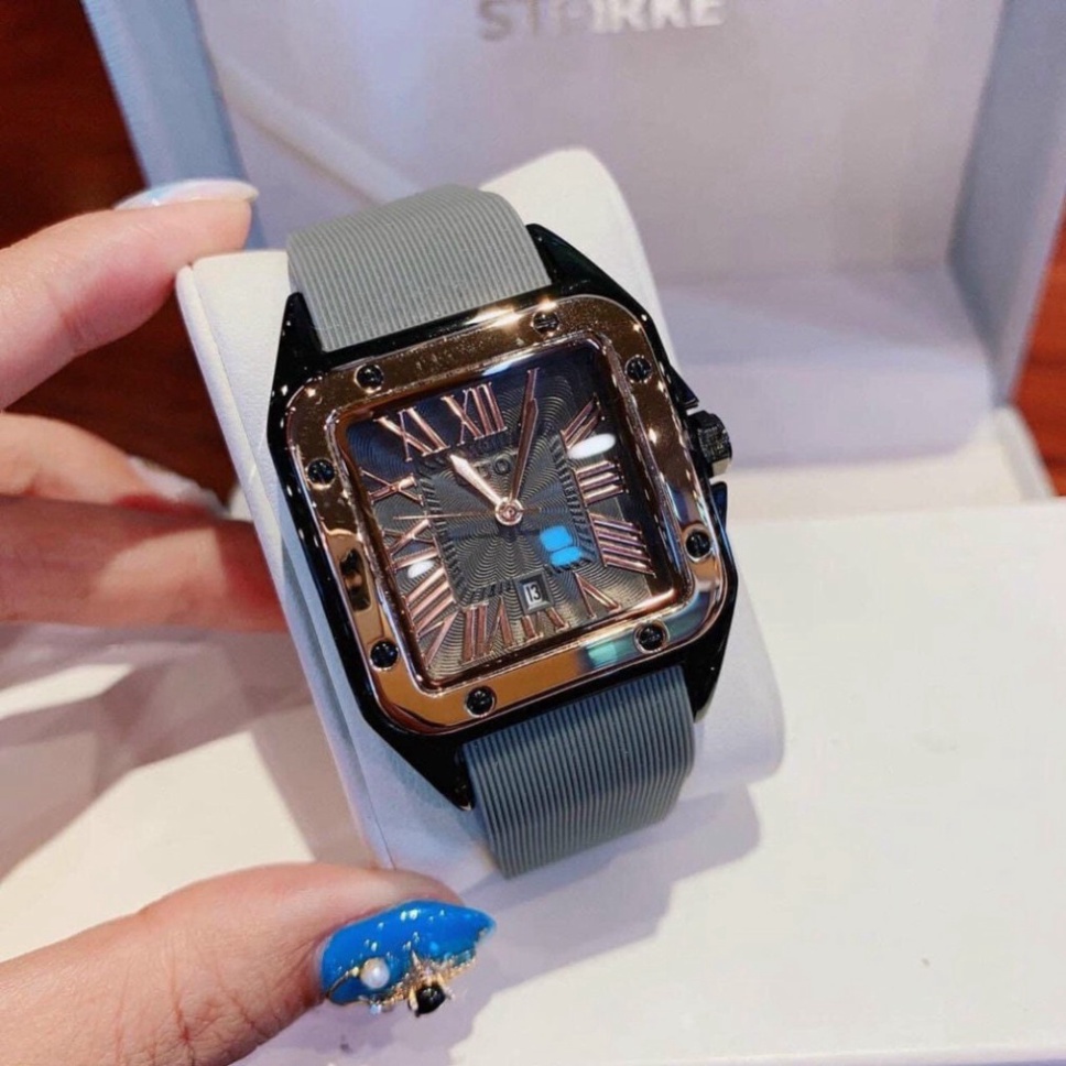 Đồng hồ g.u.o.u nữ mặt vuông dây silicon, bảo hành 12 tháng, | BigBuy360 - bigbuy360.vn
