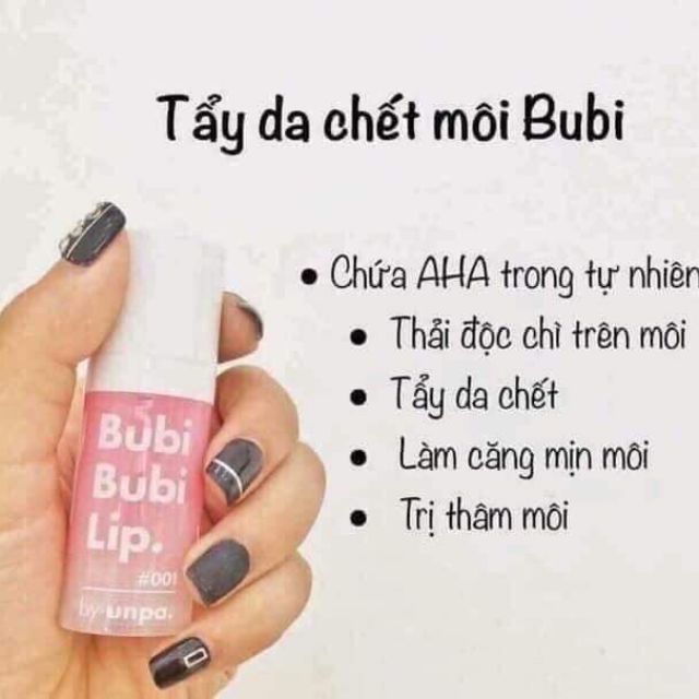 TẨY DA CHẾT MÔI BUBI BUBI LIP