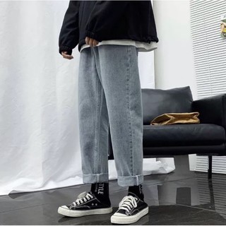 Quần jeans baggy unisex rách cao cấp phong cách ULZZANG Hàn Quốc