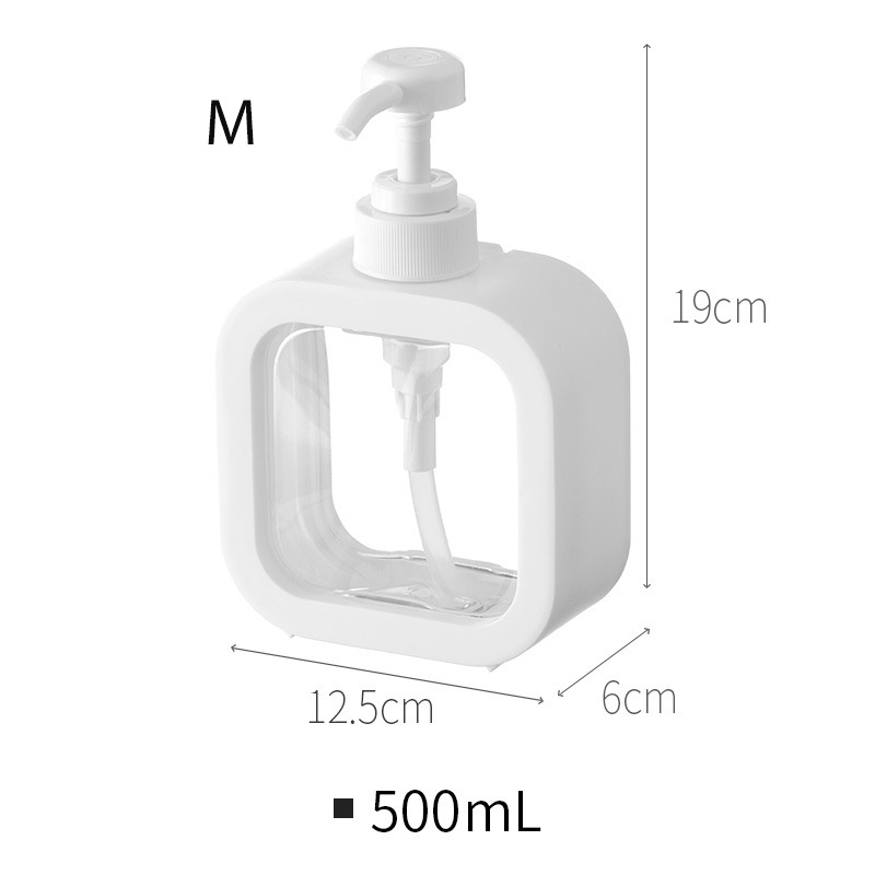 Chai Đựng Nước Rửa Tay Dạng Bơm Trong Suốt Tiện Lợi Dành Cho Nhà Tắm
