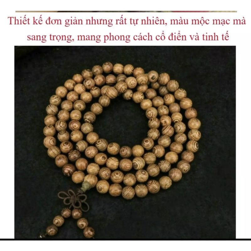 [ Hàng chuẩn ] Vòng tay trầm hương 108 hạt