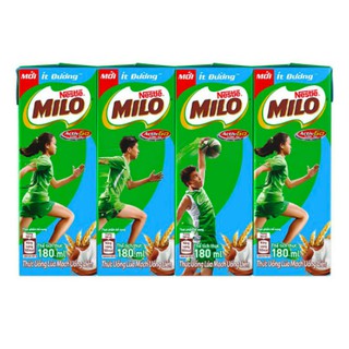 Set 6 vỉ Sữa milo lúa mạch 180ml (24 hộp x 180ml)