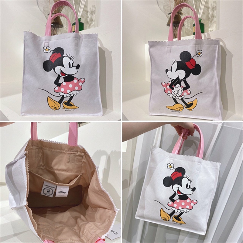 Seeubaby Túi Tote Hình Chuột Minnie Disney Thời Trang Hàn Quốc
