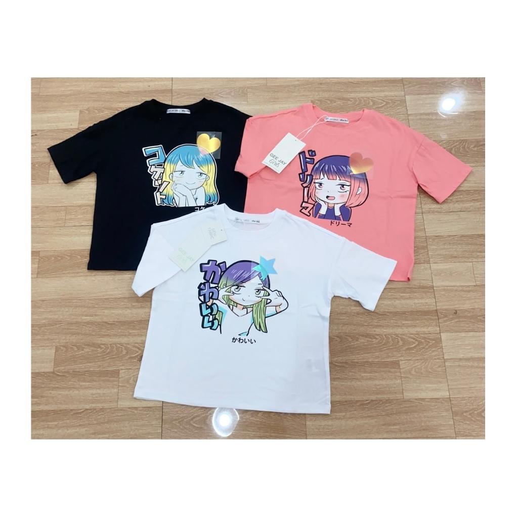 Áo phông Cộc Tay Áo Thun cho Bé Gái Hippo House Size Đại 25 – 60kg Dáng Croptop Chất Cotton Mềm Mịn