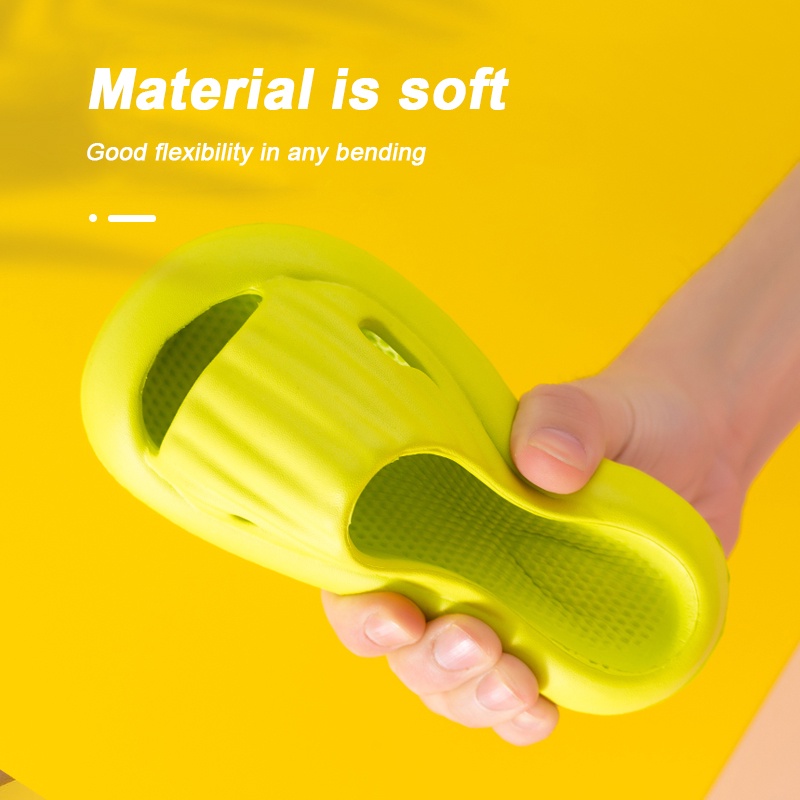 Dép Sandal Đế Dày Chống Trượt Màu Trơn Họa Tiết Hoạt Hình Dễ Thương Thời Trang Mùa Hè Cho Bé Trai Và Gái