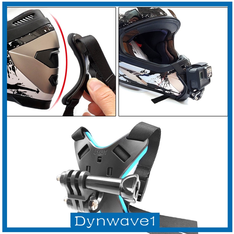 [DYNWAVE1] Motorcycle Helmet Strap Mount Front Chin Mount for   9/8/7/6/5/4 Sports Camera Action Camera Accessories VLOG/POV Shoot