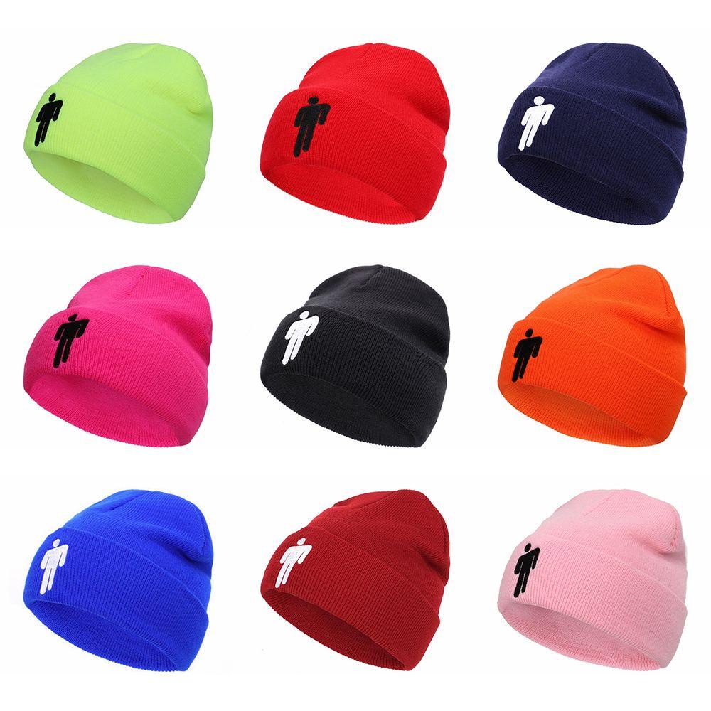 ROSE Mũ beanie Màu Sắc Đơn Giản Thêu Chữ Phong Cách Hiphop Cho Nam Và Nữ