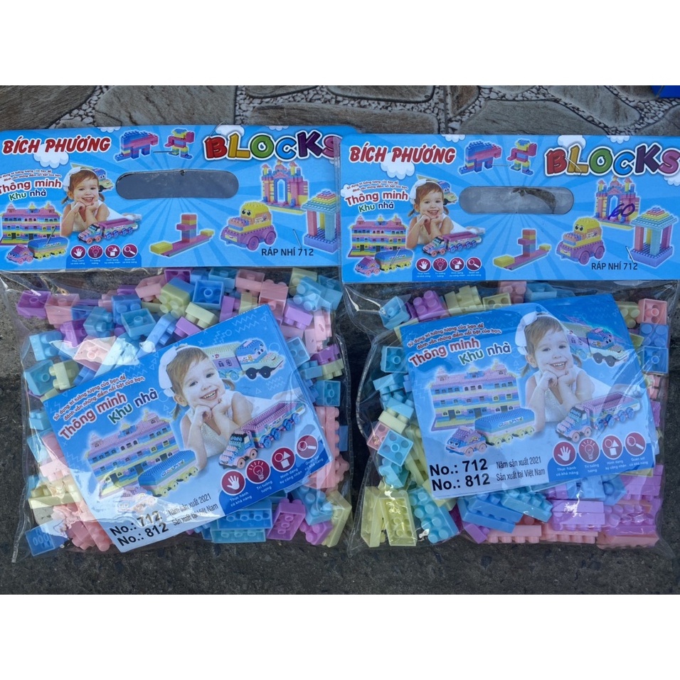 Bộ Đồ Chơi Mảnh Lắp Ghép Bằng Nhựa,đồ chơi khối xây dựng thú vị phát triển tư duy cho bé Mã_712