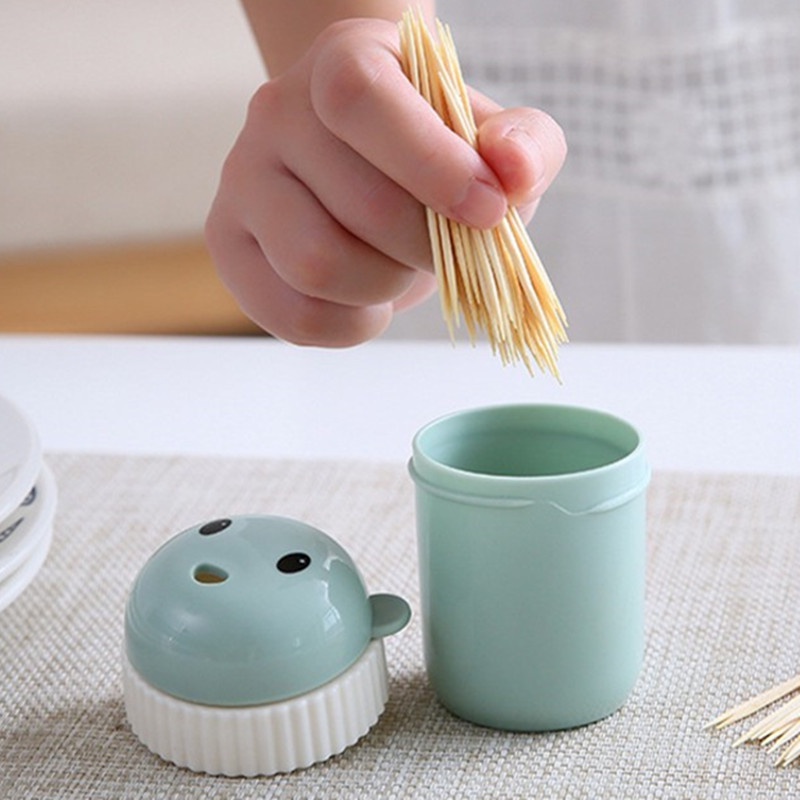 Hộp Đựng Tăm Xỉa Răng Hình Gấu Hoạt Hình