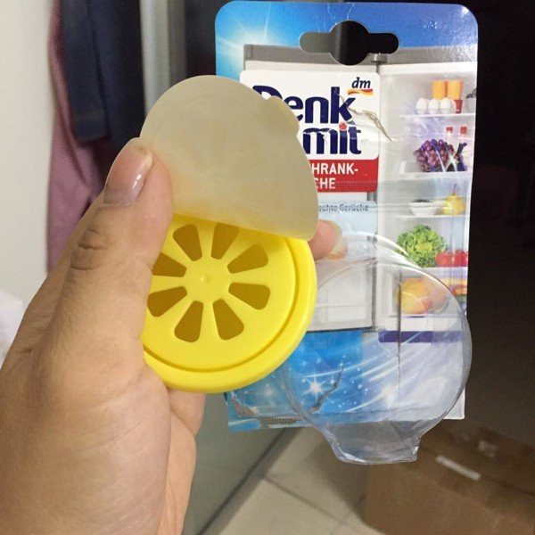 Sáp khử mùi tủ lạnh Denkmit hương chanh thơm ngát [hàng nhập Đức]