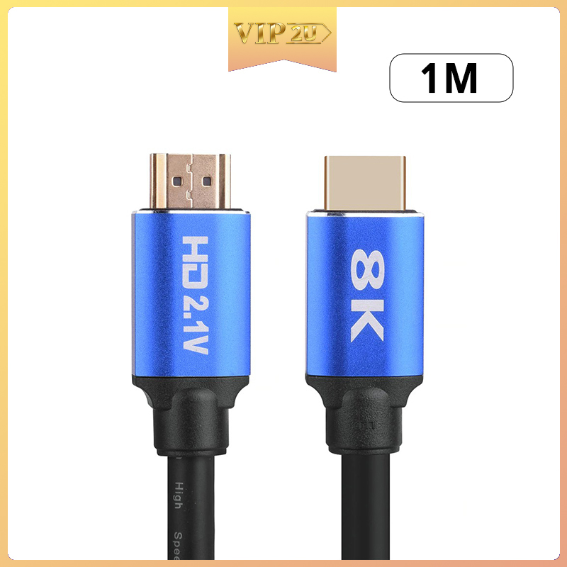 Dây Cáp Hdmi 8k Hdtv 2.1v 48gbps 3 / 2 / 1.5 / 1 / 0.5m 8k Vn 60hz 7680p Dolby Visi Cho Tv Máy Chiếu