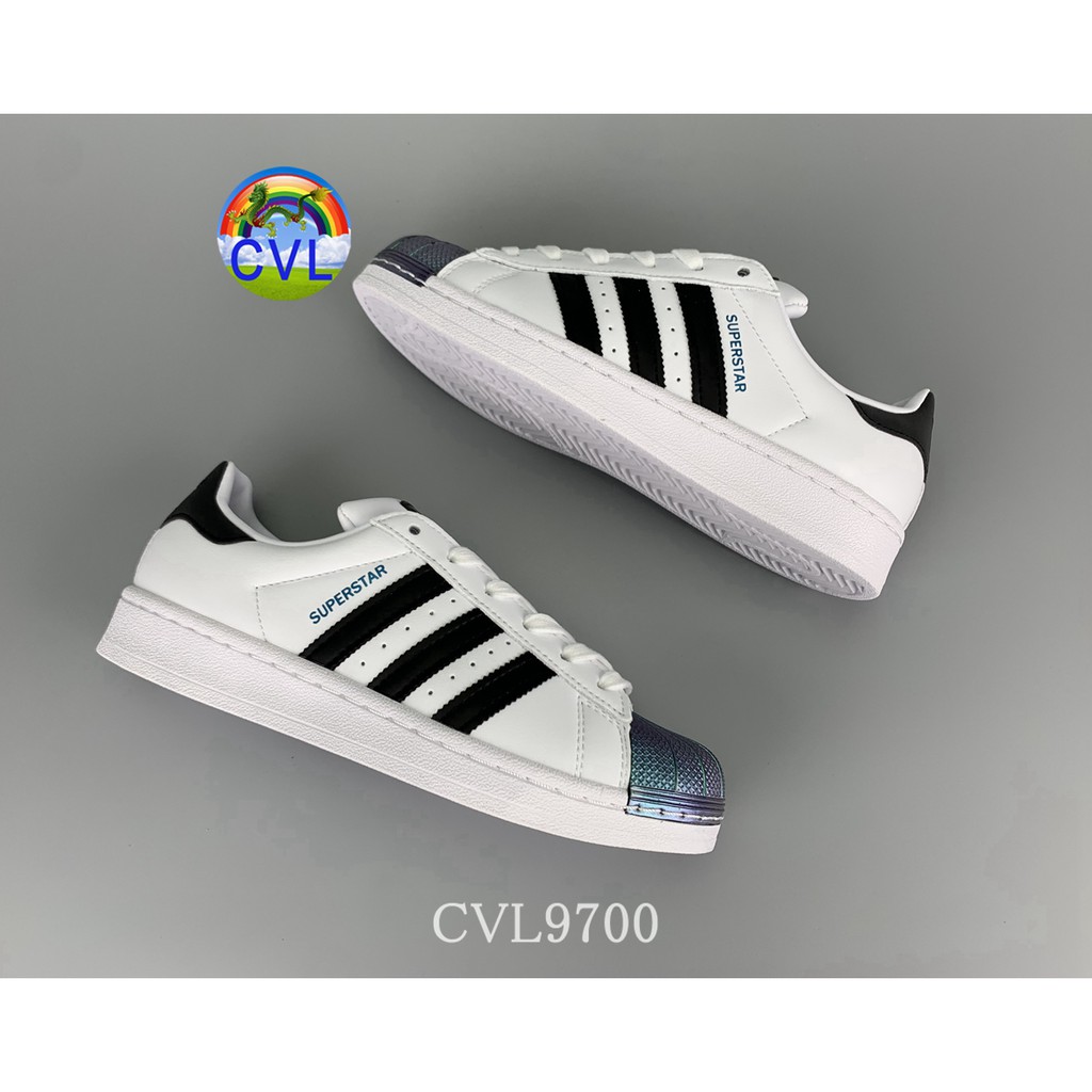 Adidas Superstar Adi Clover Xeno Shell Toe Fw6387 Black Aurora Colorful Toe High Quality Men's And Women's Sports Shoes