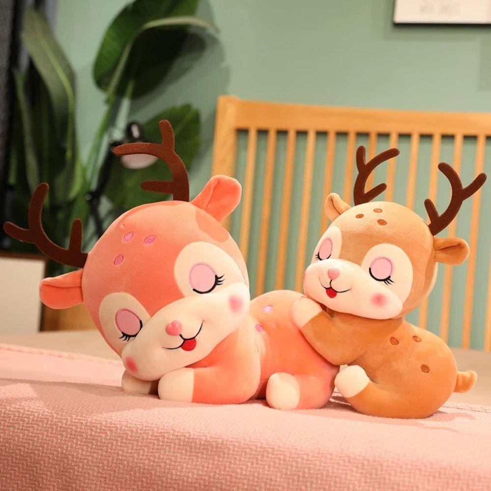 Đồ chơi nhồi bông Hình Hươu Cao Cổ Đáng Yêu Trang Trí Nhà Cửa