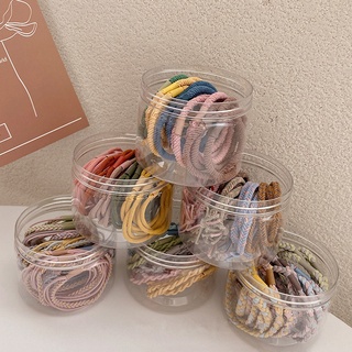 Set 20 Dây Thun Cột Tóc Đơn Giản Dành Cho Nữ