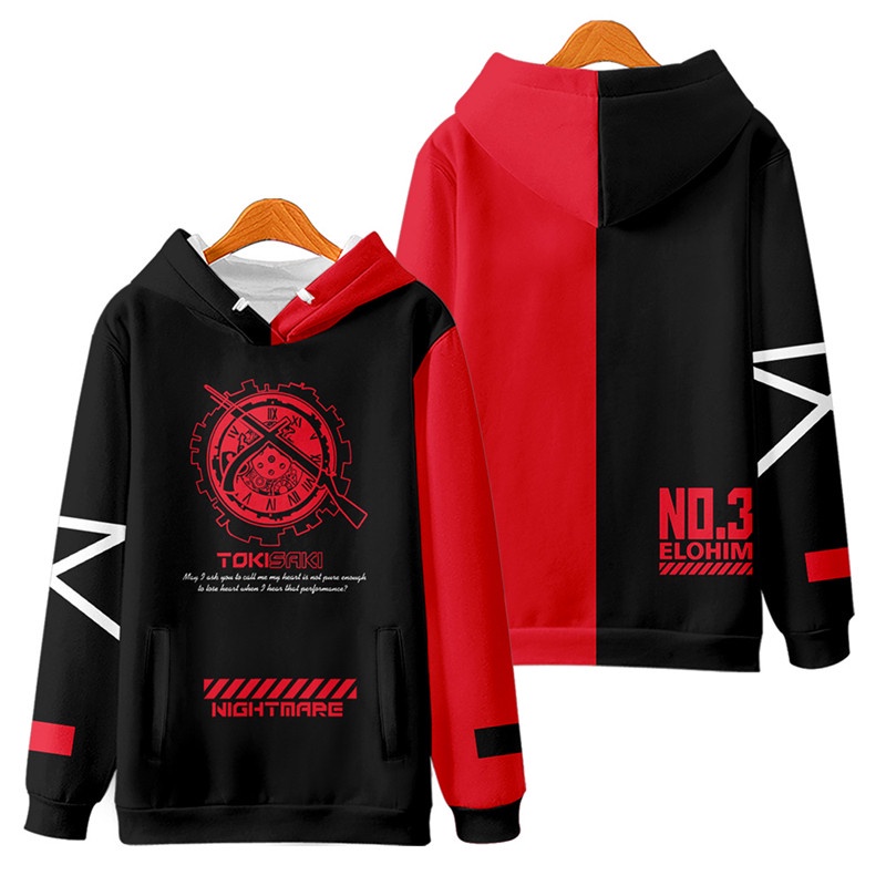 Mới Áo Khoác hoodie Tay Dài In Hình anime date a live tokisaki Kurui Nhật Bản Thời Trang Thường Ngày Cho Nam Và Nữ