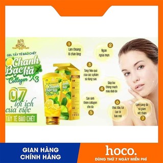 Tẩy Tế Bào Chết Chanh Bạc Hà Collagen X3(100% chính hãng)