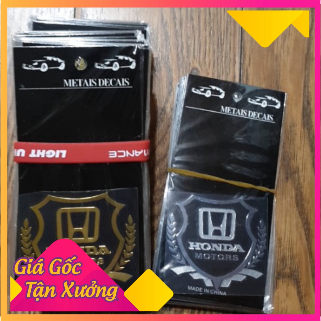 Logo HONDA kẽm Dán mặt nạ SH2012 - SH 2020 - SH 2021 - SH 2022, AB 2020, AB 2021, AB 2022, AB 2023 (GIÁ 1 CHIẾC)