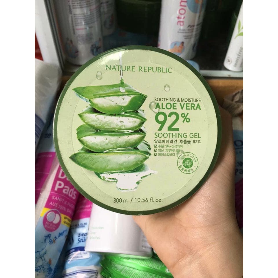 Gel lô hội Nature Republic Aloe Vera 92%