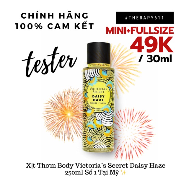 [TESTER]..::✨Xịt dưỡng thể Body Mist Victoria’s Secret &quot;Daisy Haze&quot; 250ml✨::..