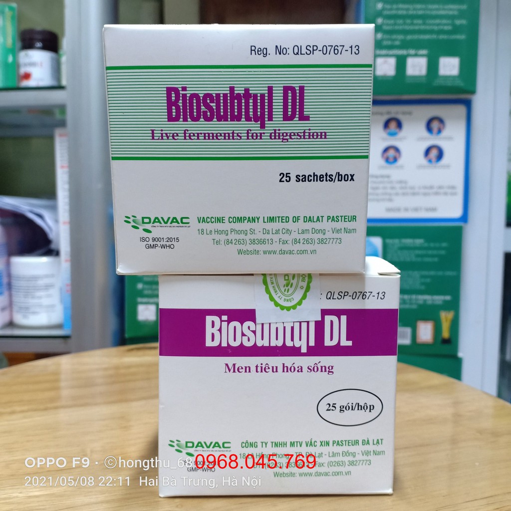 Men tiêu hoá sống Biosubtyl DL hộp 25 gói