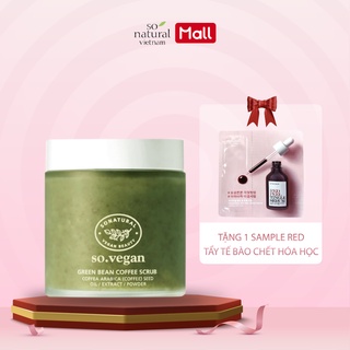 Tẩy da chết Green Bean Coffee Scrub So Natural 110 ml