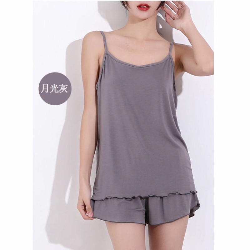 Bộ ngủ hai dây bigsize thun lạnh siêu mát mùa hè