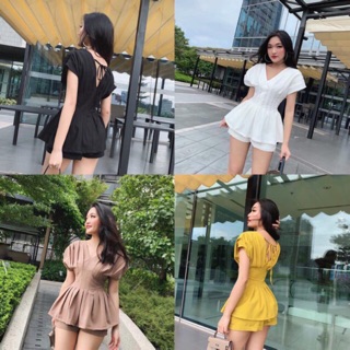 Set áo peplum quần short