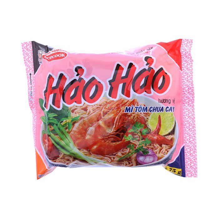 MÌ HẢO HẢO TÔM CHUA CAY/ LẨU KIM CHI HÀN QUỐC 75G