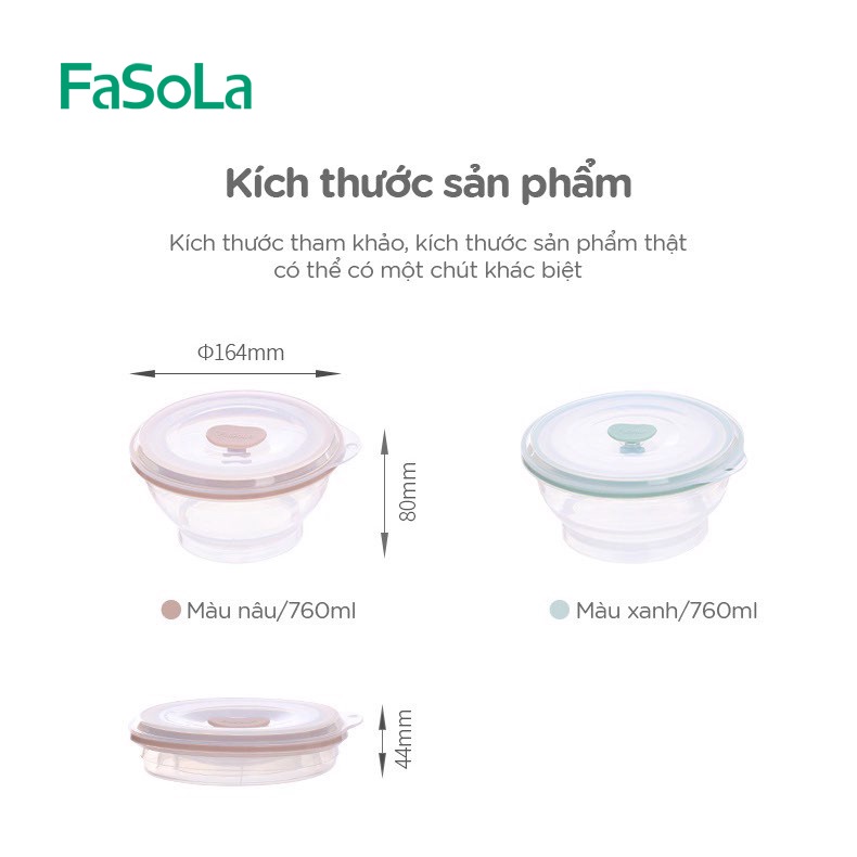 Tô Sillicon có thể gấp gọn FASOLA FSLSH-195