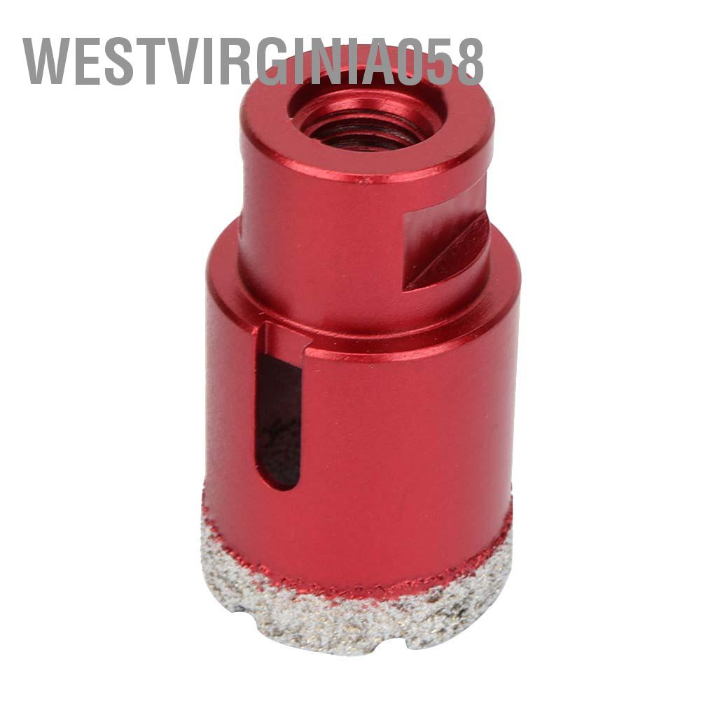 Westvirginia058 Mũi khoan kim cương 10mm / 35mm M14 Chít lõi chân không chuyên nghiệp