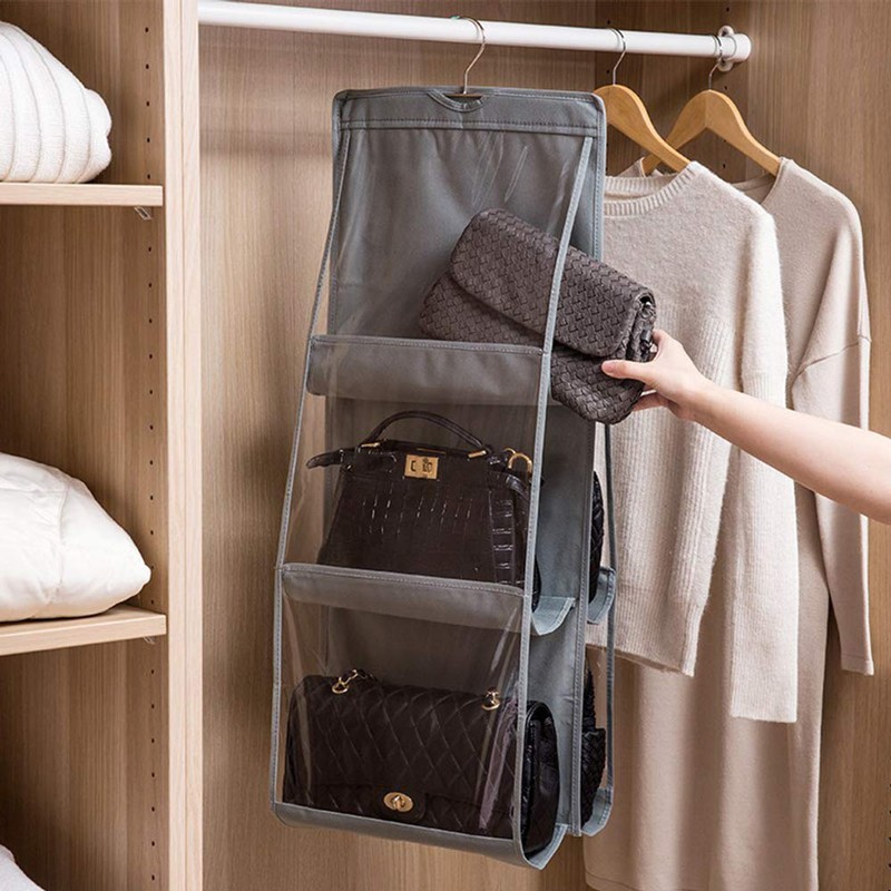 [Loại Tốt] Túi Treo Giỏ Xách 6 Ngăn Chống Bụi Đa Năng Chất Liệu Cao Cấp - MTDDT