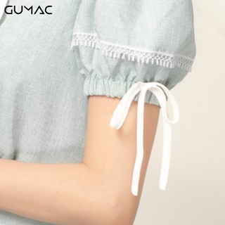 Đầm nơ cổ nhún eo DA934 GUMAC