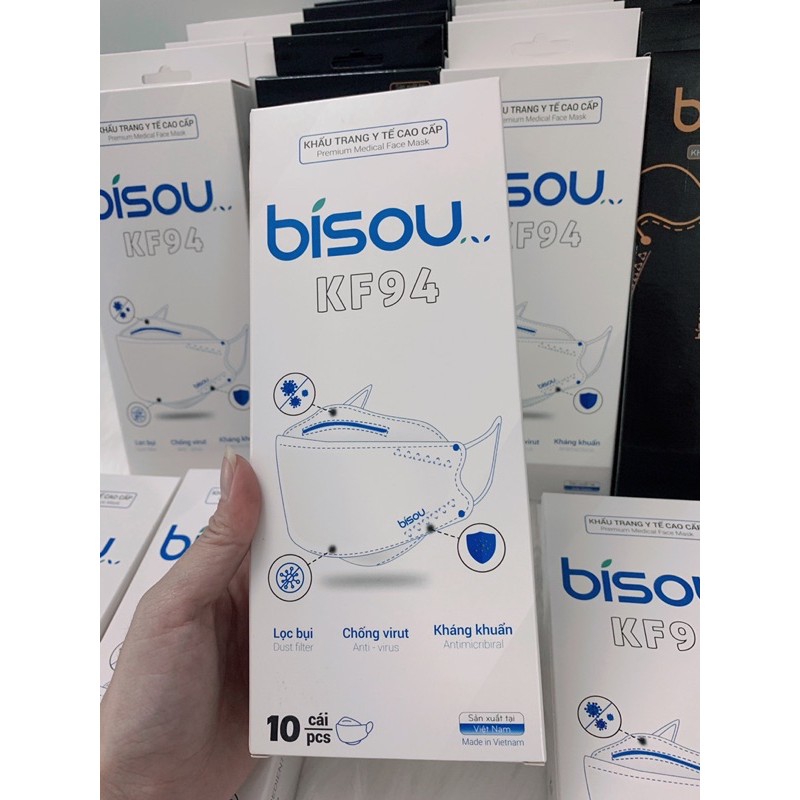 KHẨU TRANG Y TẾ BISOU KF94 - HỘP 10C | BigBuy360 - bigbuy360.vn