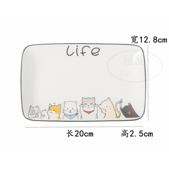 Bộ đĩa trang trí mèo Life siêu đẹp, siêu dễ thường dành tặng các chị em yêu mèo