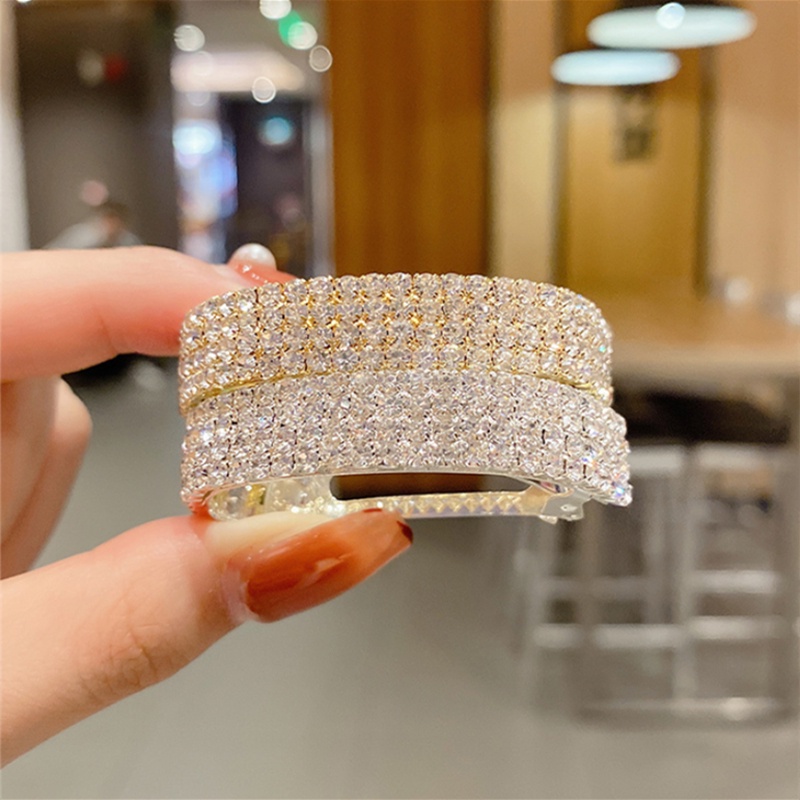 Kẹp tóc đính đá kiểu dáng thời trang cho nữ