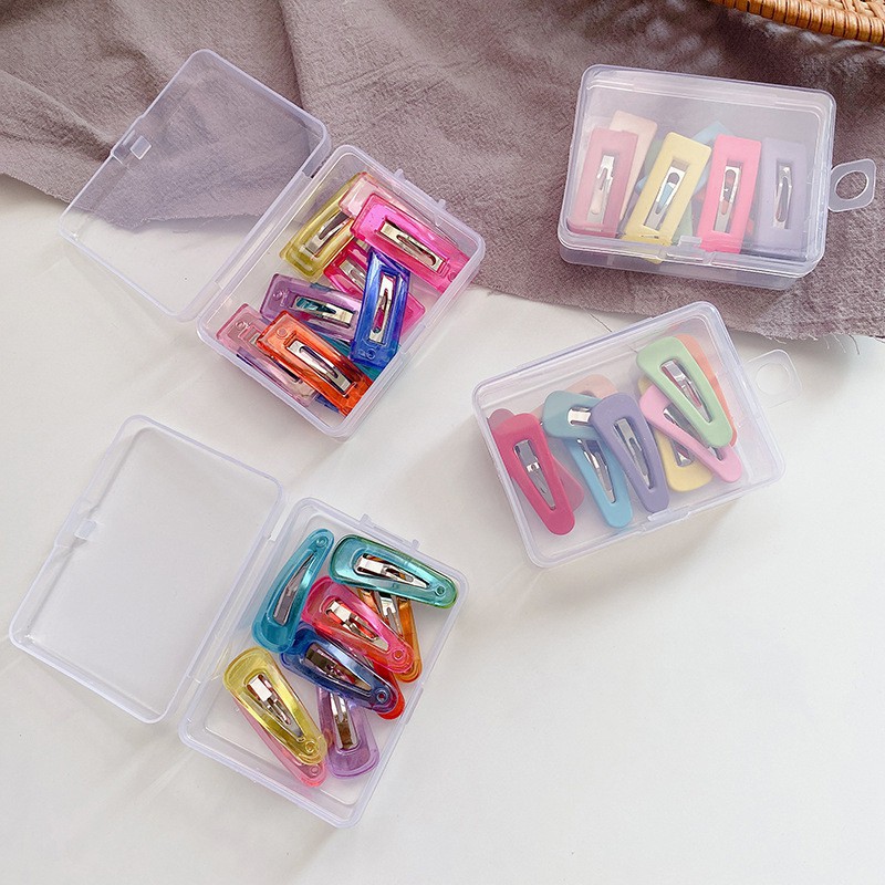 Set 10 kẹp tóc nhiều màu nhiều kiểu dáng tùy chọn dễ thương