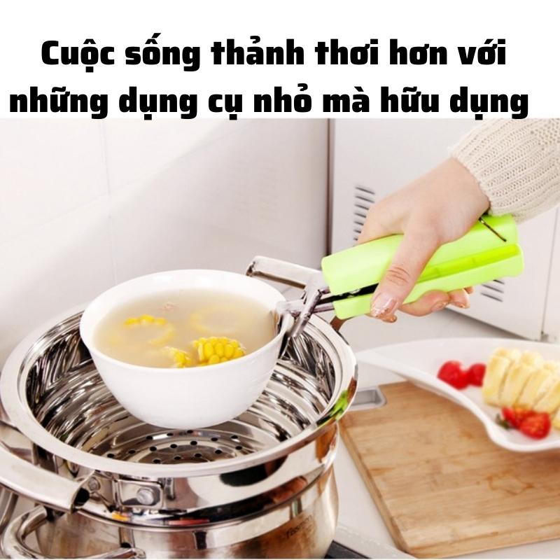 Kẹp gắp đồ nóng chuyên dụng Dụng cụ gắp có lò xo cầm tay chắc chắn