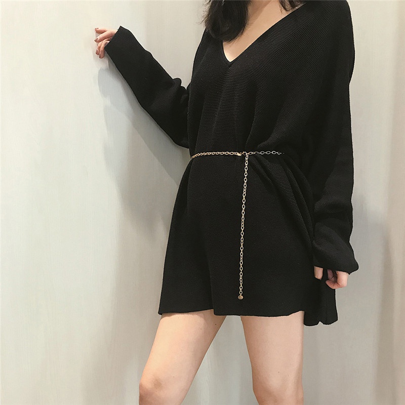 Thắt lưng mini phối dây xích cá tính dành cho nữ