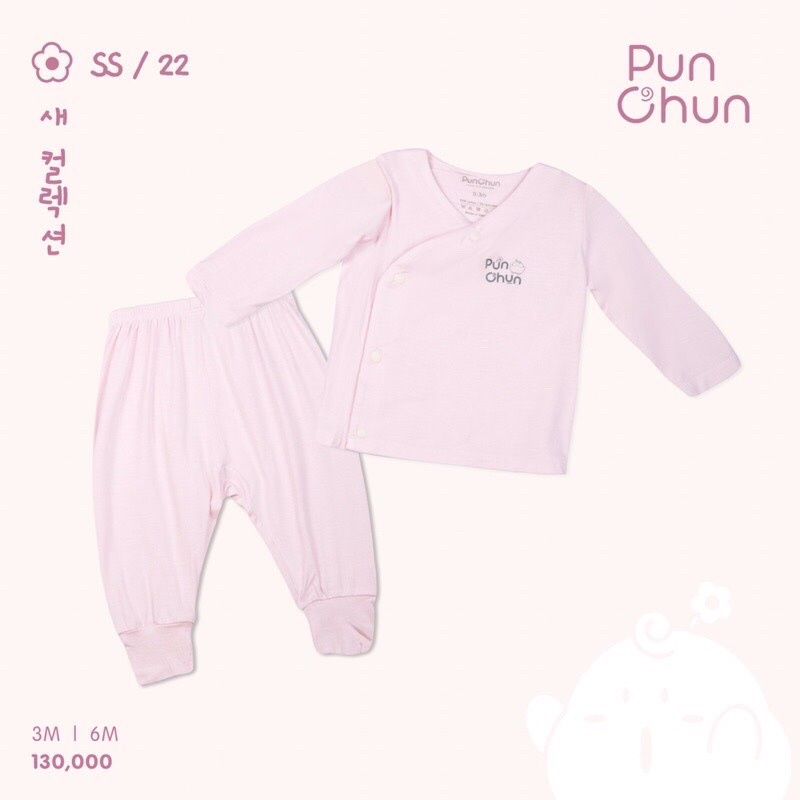 Chang! Bộ quần áo dài tay cài chéo quần dài cho các bé sơ sinh chất liệu coton mềm mịn!
