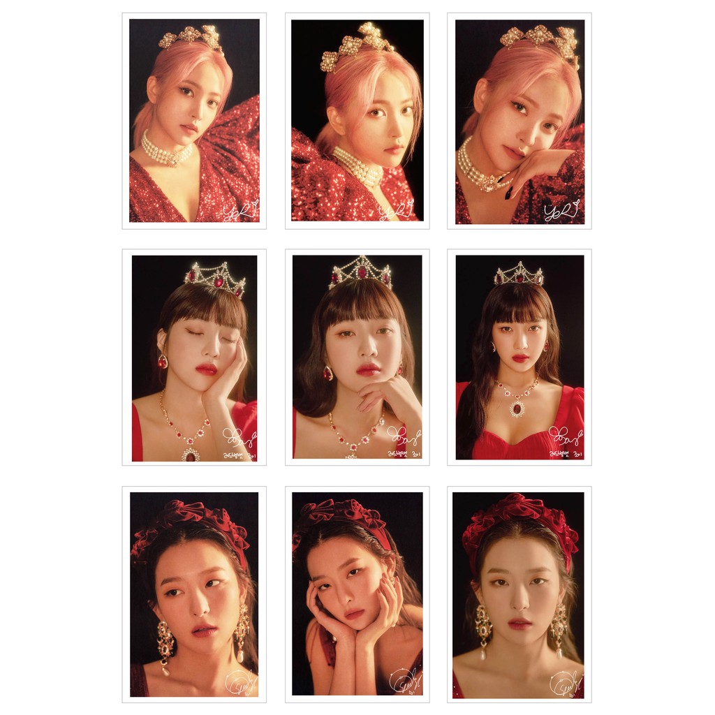 Lomo Card Ảnh RED VELVET - LA ROUGE ( 18 ảnh có chữ ký)