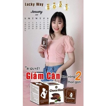 [DATE 2023] Bột Cacao Choco Slim Lucky Way Hỗ Trợ Kiểm Soát Cân Nặng, Dáng Đẹp Eo Thon